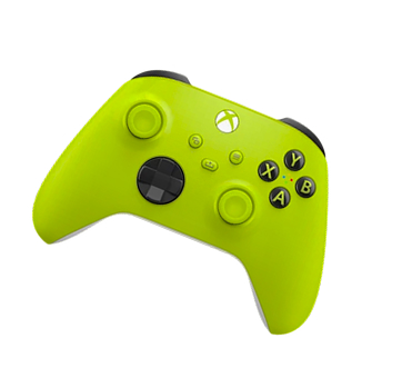 A green game controller